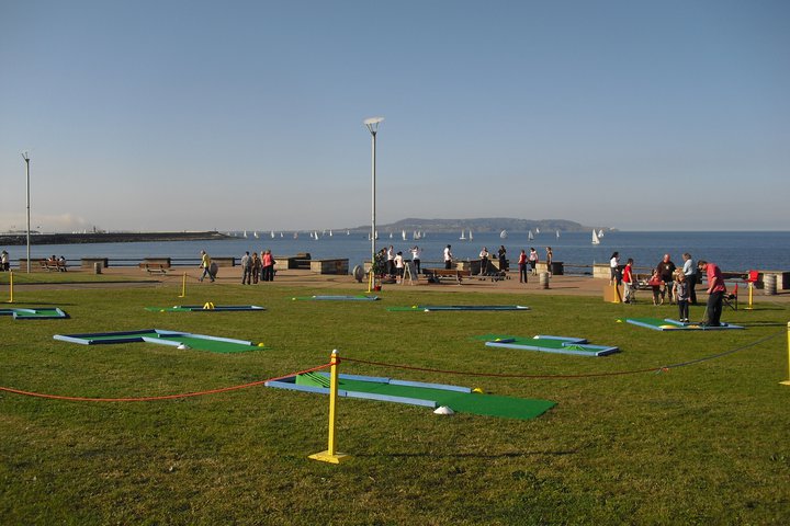 Crazy Golf by the sea - MYB Promotions Mini Golf course used as a tourist attraction at seafront