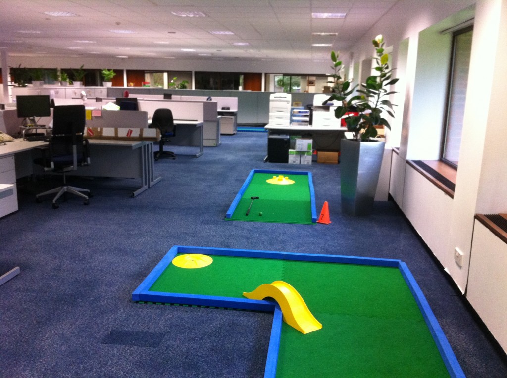 Portable Mini Golf as part of Health and Wellness activity