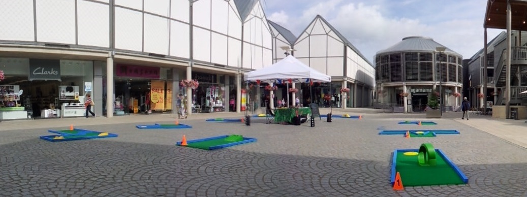 Test your putting skills from 27th-31st August on Charter Square, Bury St Edmunds