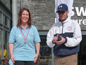 Medal ceremony at the BMGA and Putterfingers Open at Oswestry Games