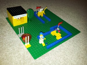 Crazy Golf Course made from Lego
