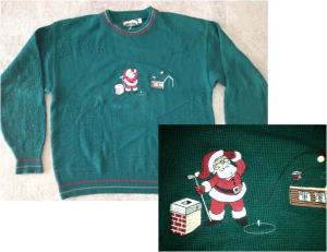 Hideous minigolf sweater