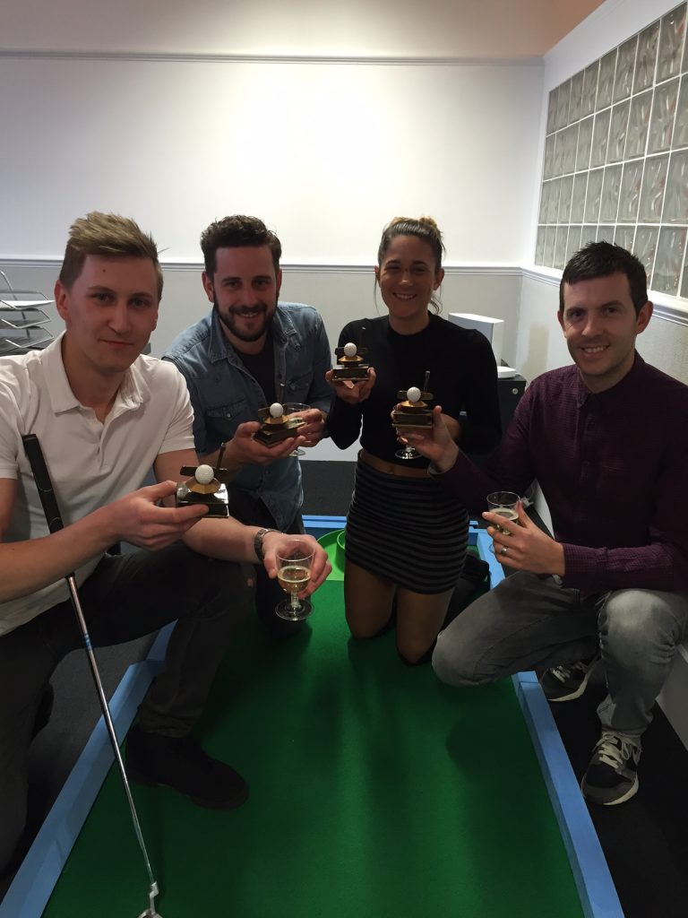Red Interactive Mini Golf Winners!