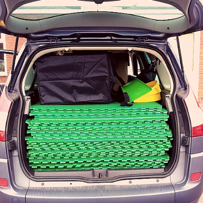 Portable crazy golf fits in large car