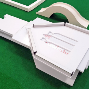 Flatpacked wedding crazy golf obstacles
